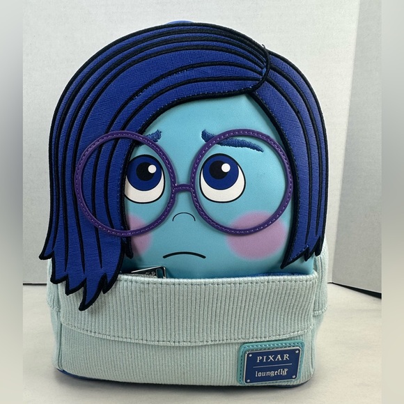 Loungefly Disney Pixar Inside Out Sadness Cosplay Bundle- Authentic - Picture 6 of 11